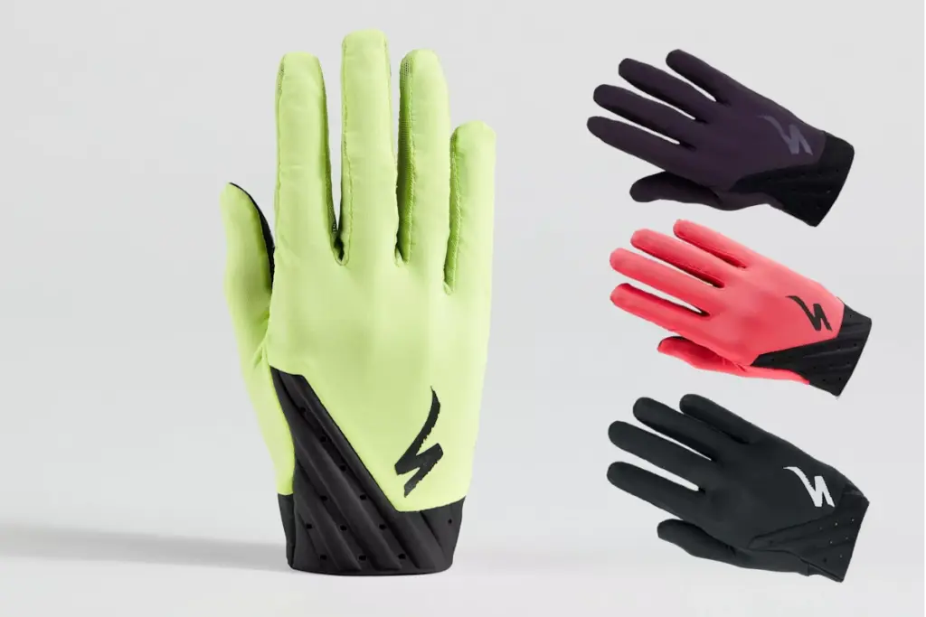 Compra los guantes Specialized Air Trail-Series con palma microventilada, dorso transpirable, malla entre dedos y compatibilidad táctil para MTB y trail.