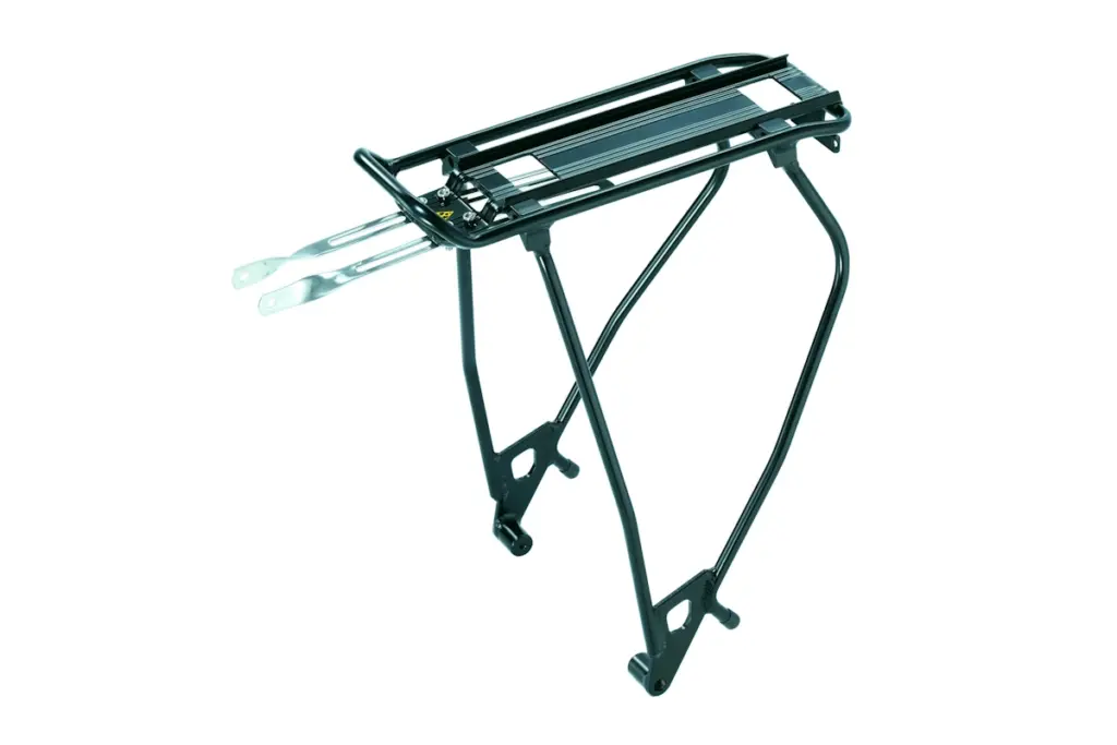 Portabultos trasero Topeak Master AdaptaRack Disc aluminio negro - triple compatibilidad MTX QuickTrack Klickfix Racktime Snap-It, 30 kg, ruedas 26-29 700C frenos disco