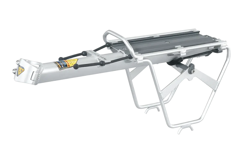 Portabultos de tija Topeak RX BeamRack w/Side Frame E-Type aluminio con marcos laterales MTX QuickTrack - ultraligero 545g para bicicleta urbana y carretera
