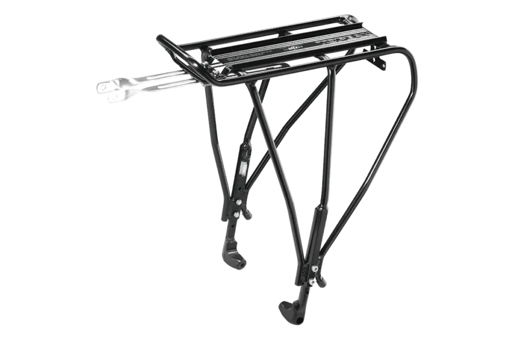 Portabultos trasero Topeak Uni Explorer Disc aluminio negro patas ajustables MTX QuickTrack - universal ruedas 24-29 700C frenos disco