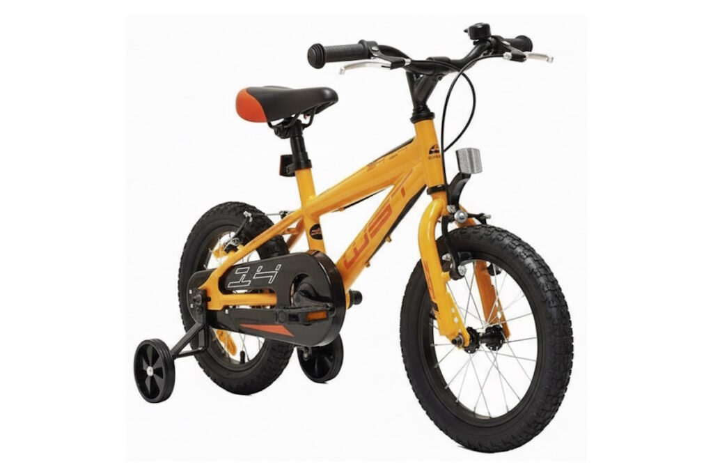 Bici infantil WST 14" Elegance naranja fuego con cubrecadena y timbre