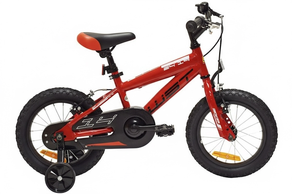 Bici infantil WST 14" Elegance Rojo Ferrari con cubrecadena y timbre
