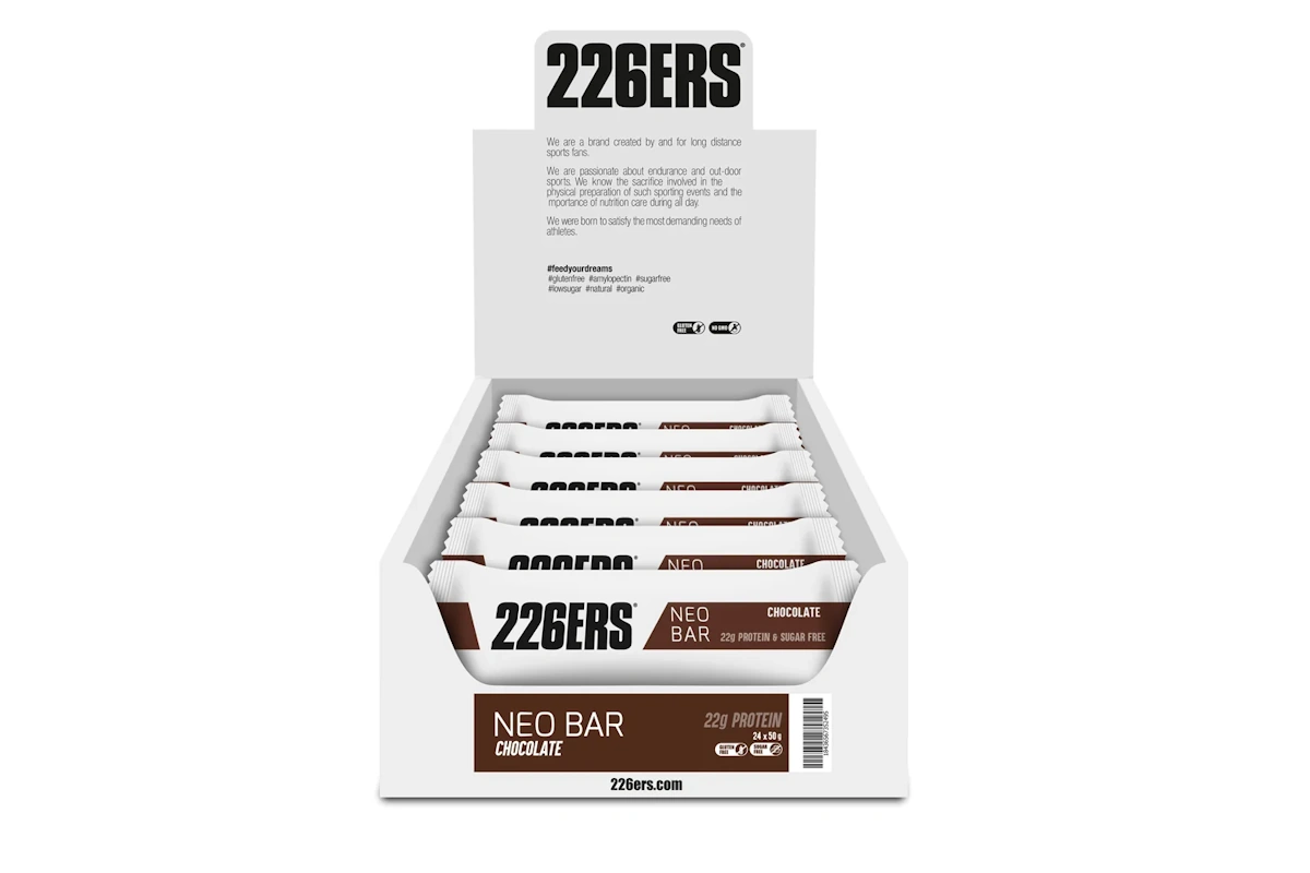 Barrita proteica sin gluten con cobertura de chocolate, sabor Black Cookies
