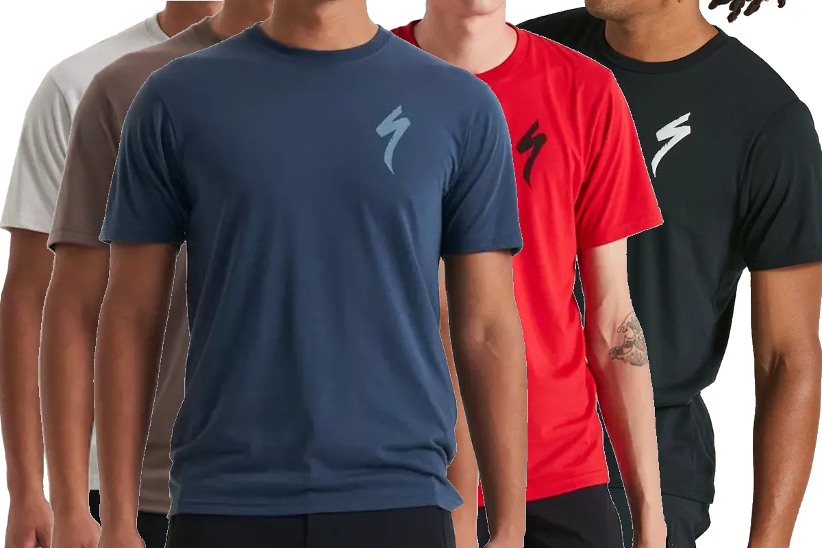 Specialized Camiseta Hombre S-Logo 2025, tecnología drirelease transpirable y ajuste premium