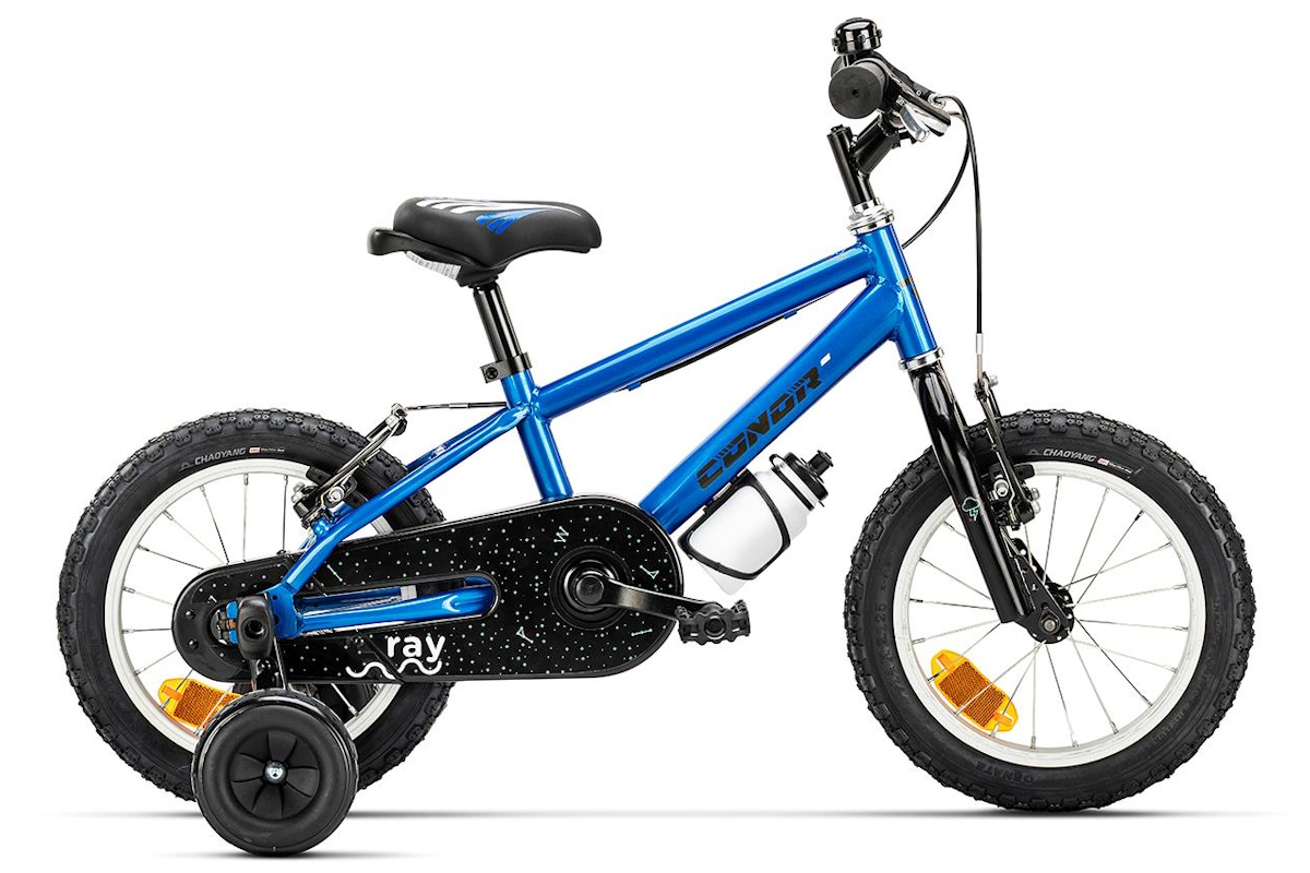 Bicicleta niño 2 a 4 años – 14″ – ruedines – CONOR RAY – Azul – THEBIKE