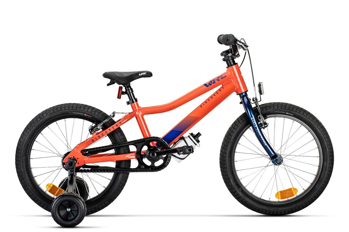 Bicicleta niño 3 a 6 años – 16″ – ruedines – Aluminio – WRC APOLO – Naranja  – THEBIKE