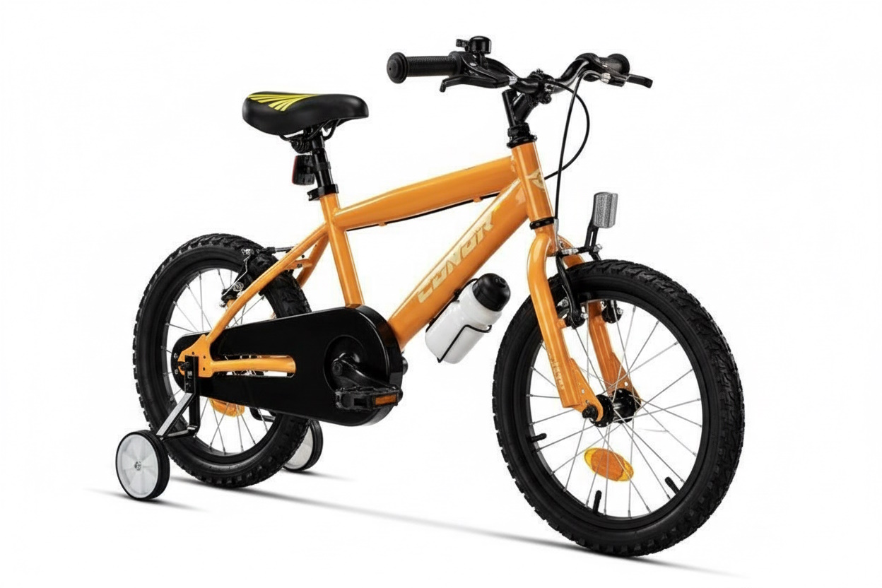 Bici infantil Conor Kid 16 naranja, 1 velocidad, ruedines incluidos