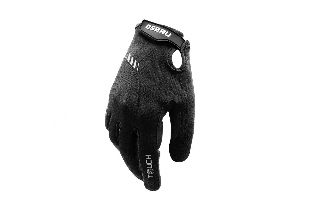 Guantes largos ciclismo OSBRU ENDURACE ZUGAS - Black - Imagen 2