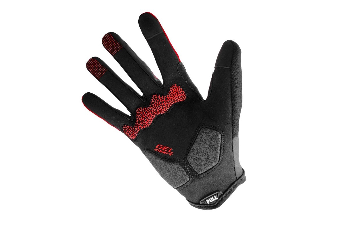 Guantes largos ciclismo OSBRU LOGIC ARDO - Black/Red