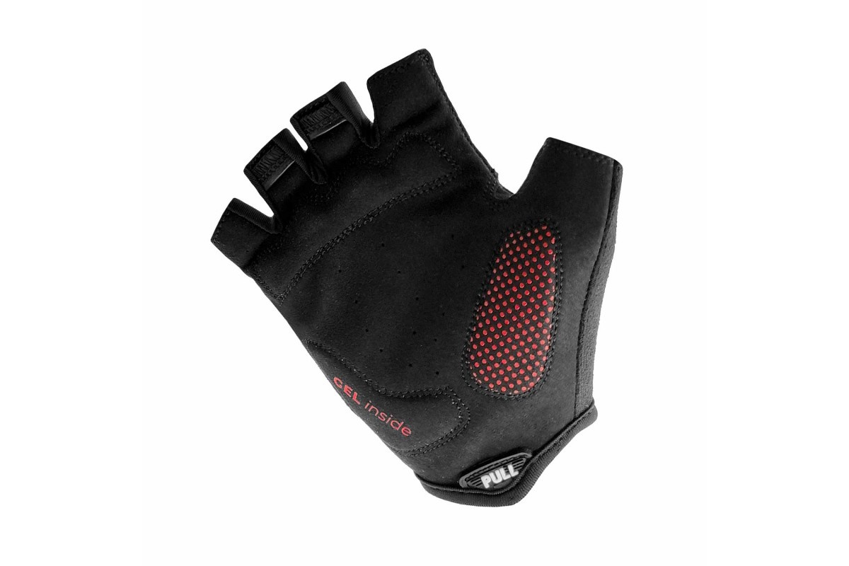 Guantes cortos ciclismo OSBRU RACE ZUGAS - BLACK/RED