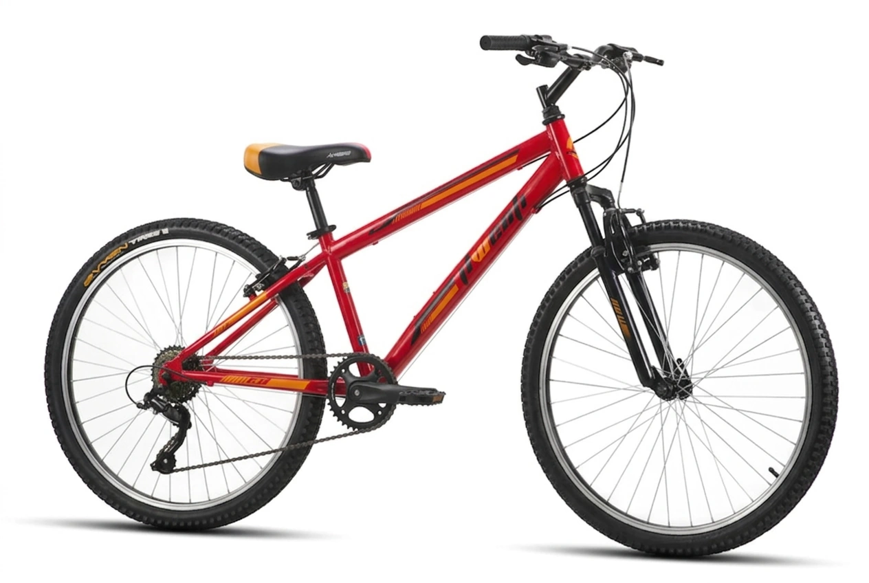 Bicicleta juvenil JL Wenti B300 24" acero suspensión Shimano 1x7 - Imagen 3