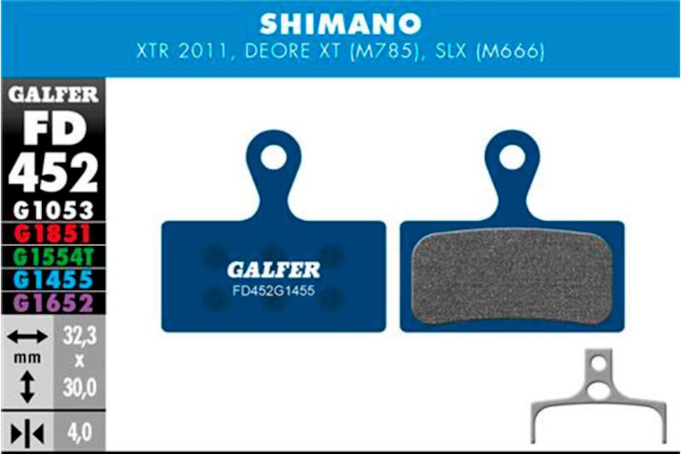 Pastillas de freno Galfer FD452 - G1455 - Shimano