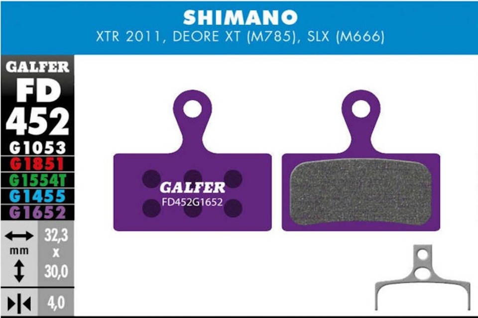 Pastillas de freno Galfer FD452 - G1652 - Shimano