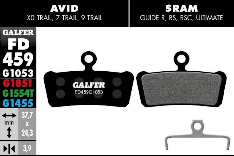 Pastillas de freno Galfer FD459 - G1053 - Sram - Avid