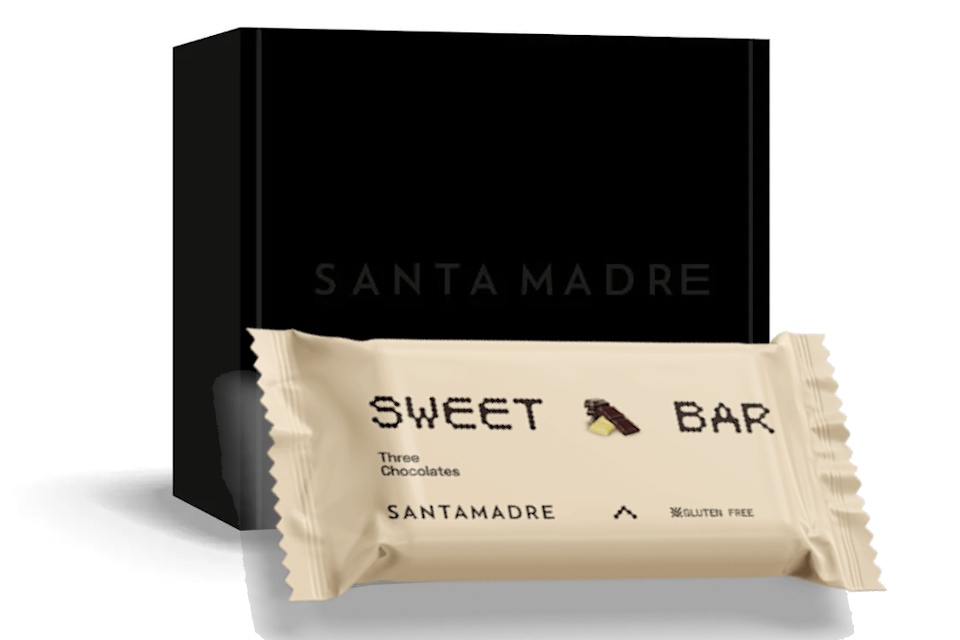 Barrita SANTA MADRE - Sweet Bar- Tres chocolates - Imagen 3