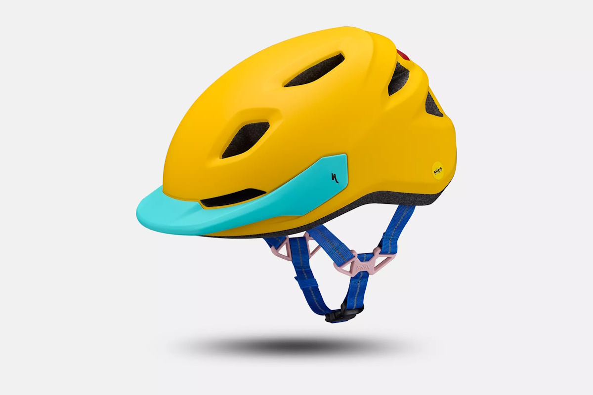 Casco Specialized Shuffle 2 LED original, casco infantil con luz LED integrada, MIPS Essential Core, ajuste Headset SX, ventilación avanzada, colores vibrantes, pegatinas personalizables.