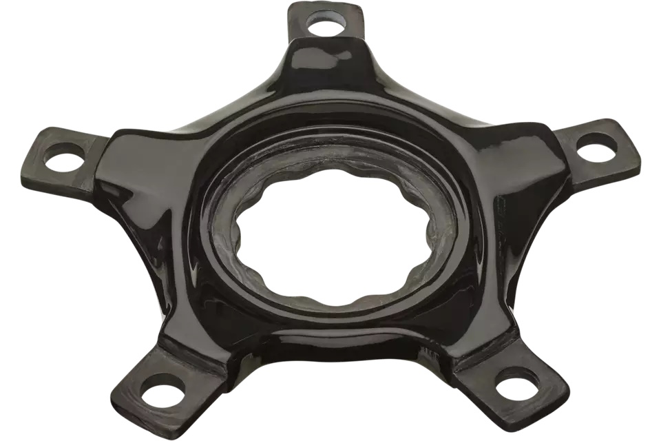 "Araña de carbono S-Works Carbon Spider ultraligera, rígida y resistente, diseñada para maximizar la transferencia de potencia en bielas S-Works de carbono para ciclismo de carretera."