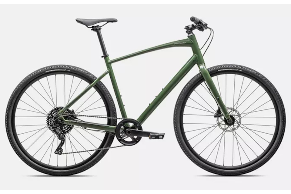 Bicicleta Specialized Sirrus X 3.0 2025, ligera y ágil, con cuadro de aluminio A1 Premium, transmisión microSHIFT Advent de 9 velocidades, frenos hidráulicos Tektro y neumáticos Specialized Pathfinder Sport 700x42 mm, ideal para fitness, ciclismo urbano y aventuras en terrenos mixtos.