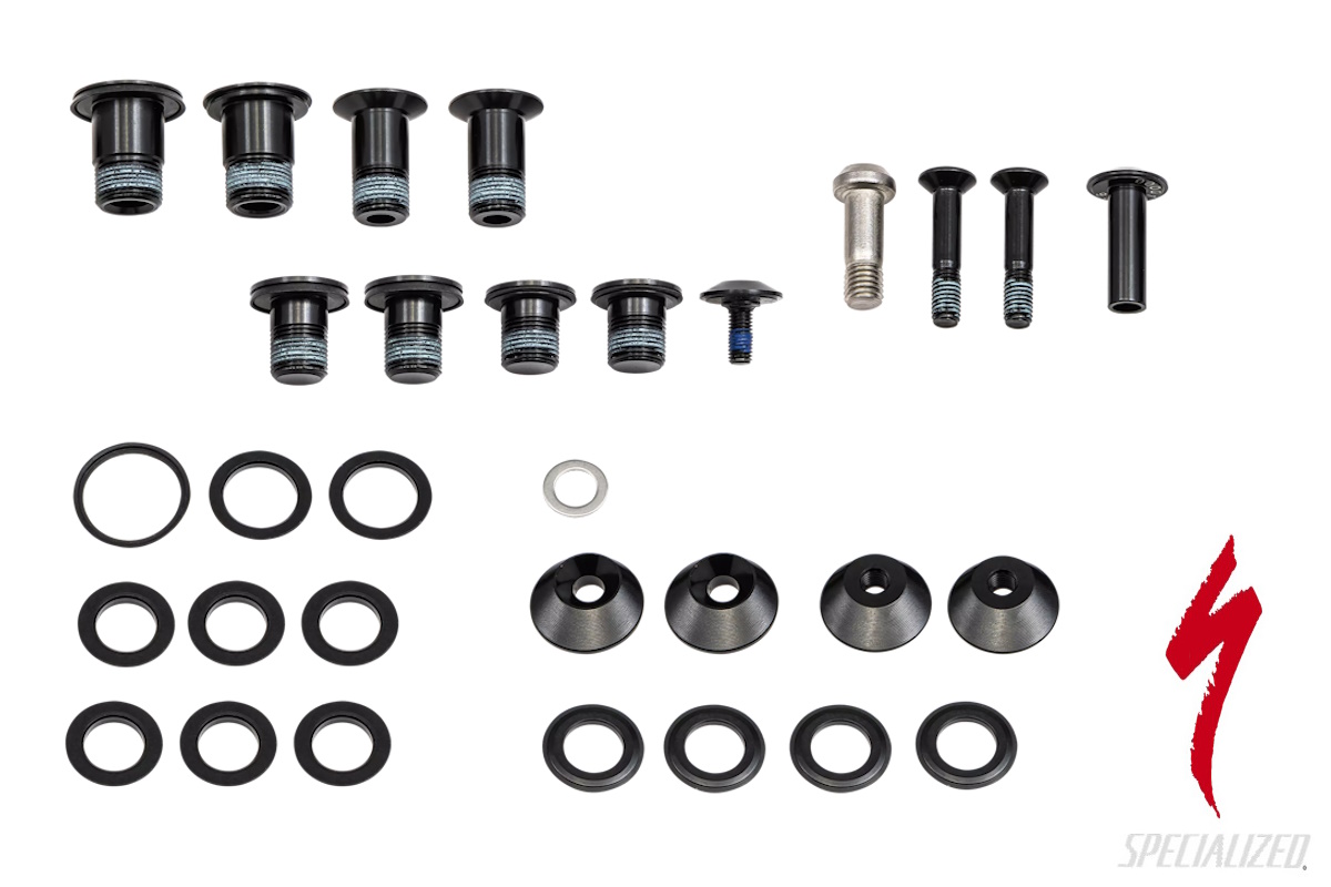 Kit Pernos de Pivote Suspensión Specialized Levo SL Gen 2 2024 Aleación | Completo con Espaciadores y Chip de Ajuste | Original S220500016