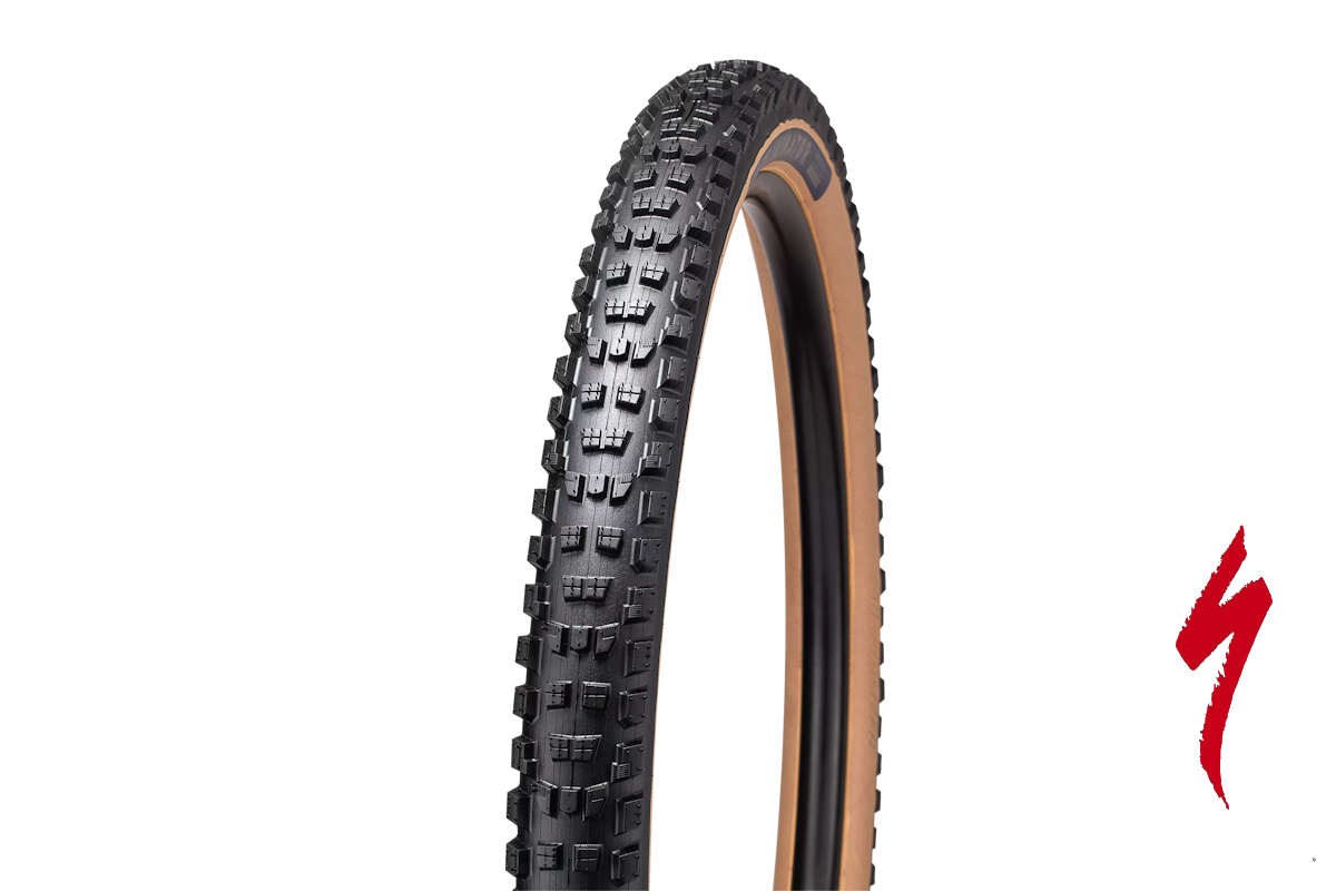 Neumático Specialized Eliminator Grid Trail T7 TLR Soil Searching beige 2025, 60TPI, tubeless, tracción y control para trail y enduro, compatible con MTB 27.5 y 29 pulgadas.