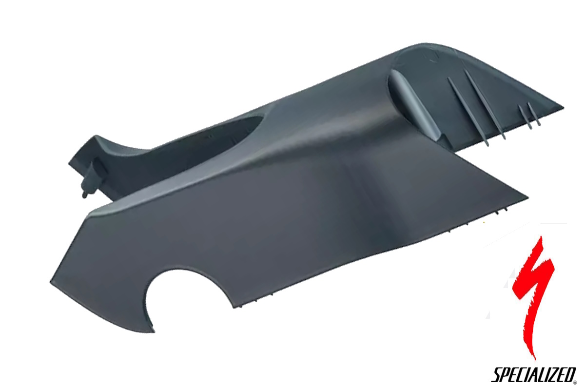 Cubierta superior del motor cosmética para Specialized Vado y Como Gen.1 - satin-carbon-black-liquid-silver