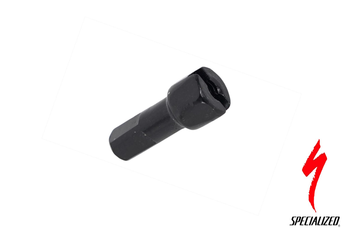 Niple de aleación liviana hexagonal DT Swiss S2027005 negro 2,0 mm con Prolock, compatible con ruedas Roval Specialized.