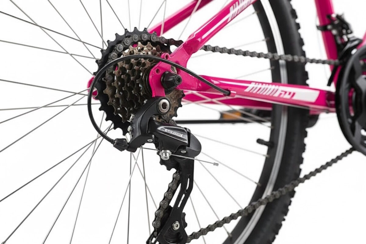 Bicicleta JL Wenti 26" Acero con Suspensión Delantera, 1x7 Vel, Barra Baja y Barra Alta