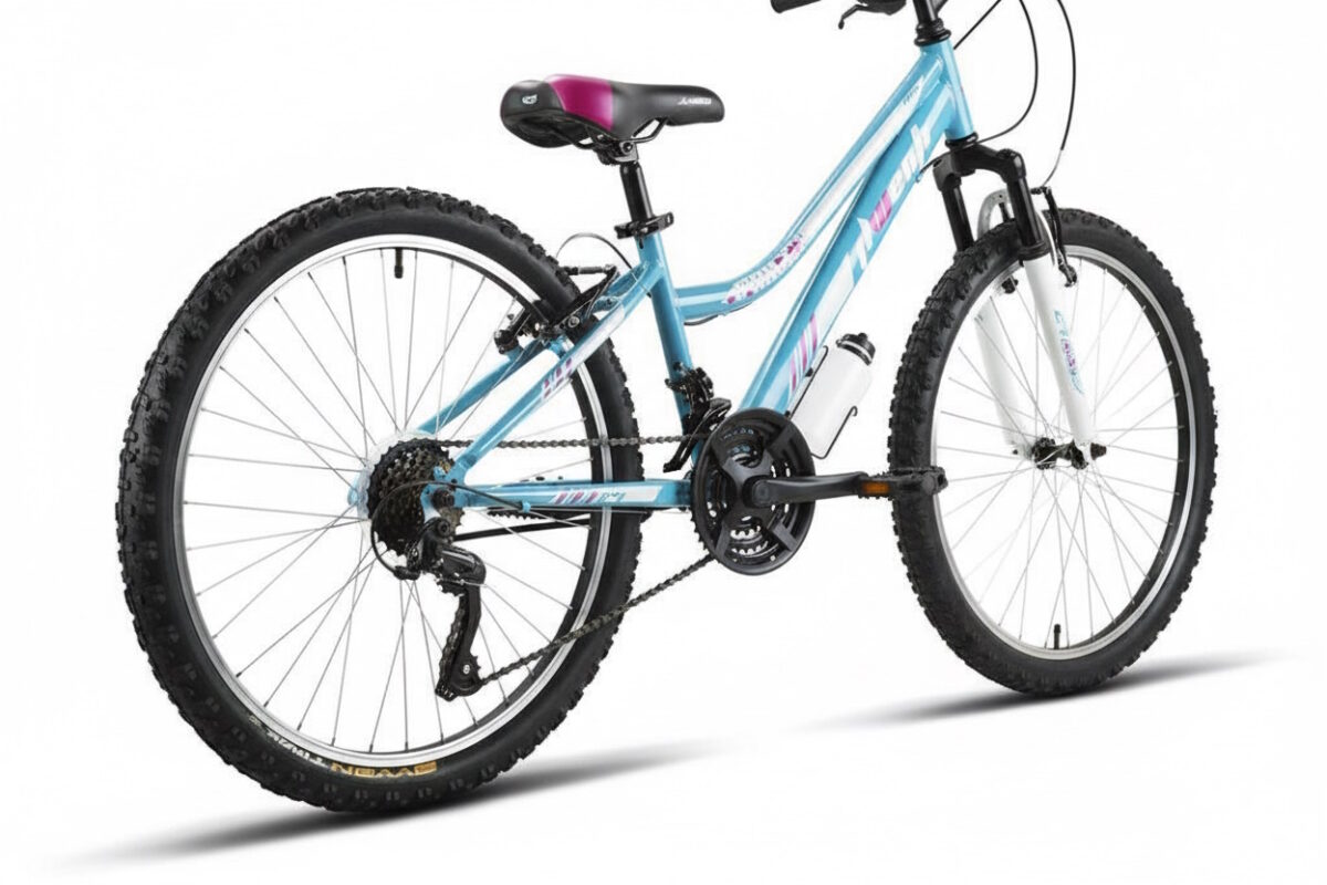 Bicicleta JL Wenti 26" Aluminio, 1x7 Vel con Doble Mando Shimano, Barra Alta o Barra Baja