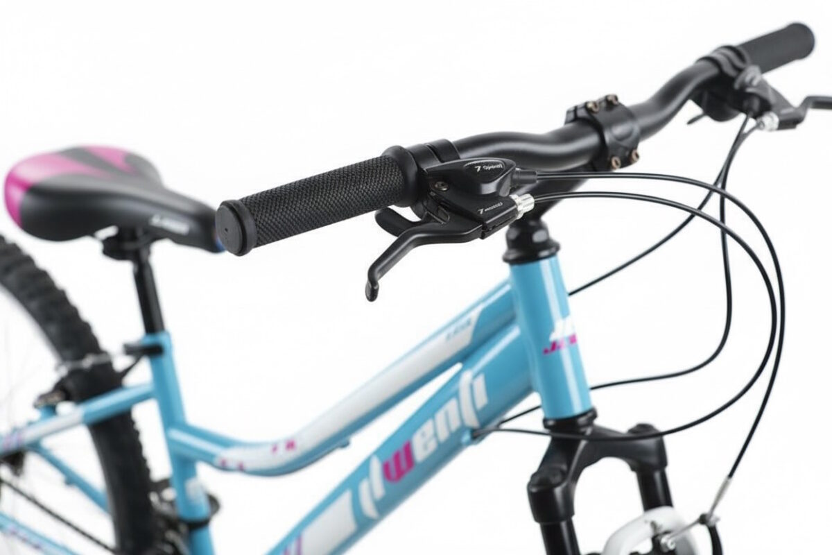 Bicicleta JL Wenti 26" Aluminio, 1x7 Vel con Doble Mando Shimano, Barra Alta o Barra Baja