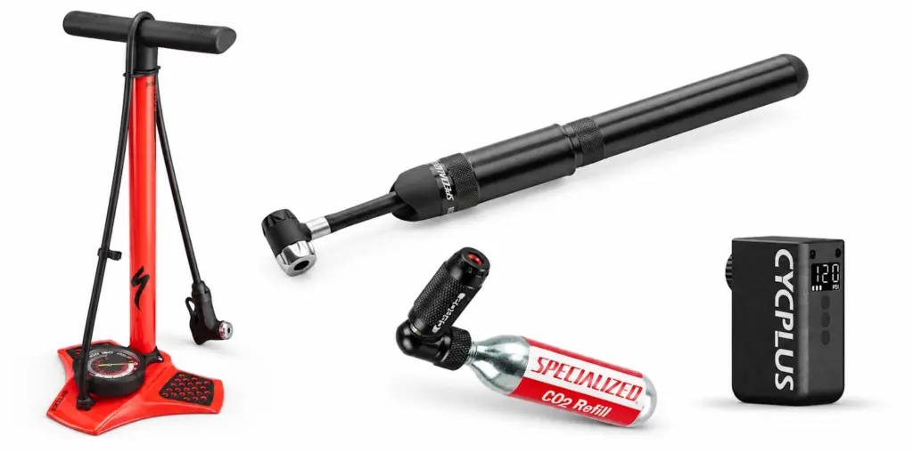 Compara bombas de mano, de pie, CO₂ e infladores eléctricos para bicicleta. Diferencias de presión, volumen, válvulas y uso para elegir con criterio.