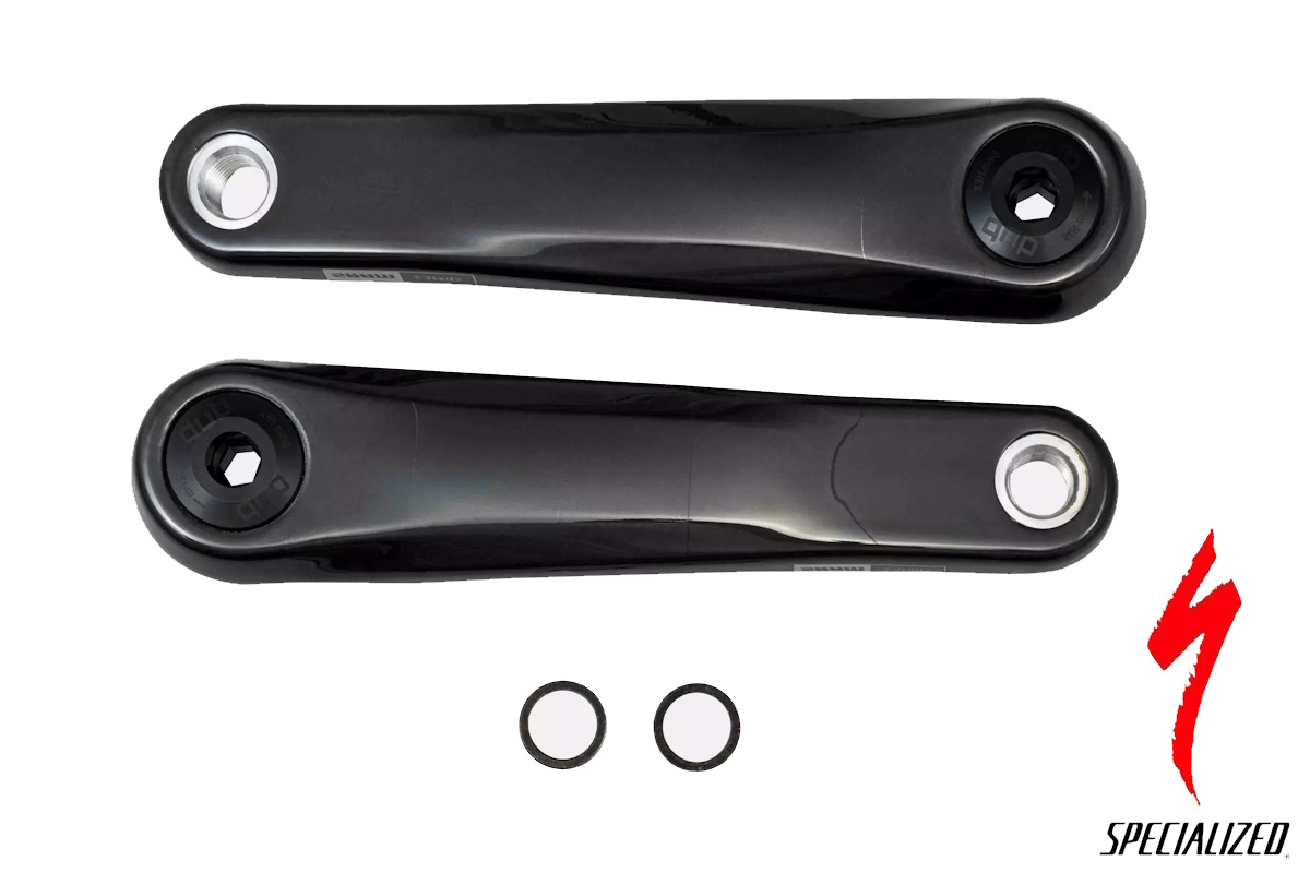 Juego de bielas SRAM Carbon S221600023 (172,5 mm) para Turbo SL con motor SL 1.2 (M20). Interfaz SRAM DUB, factor Q 169 mm. Incluye arandelas de pedal.