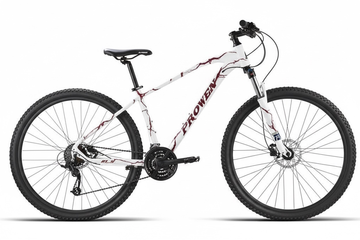 MTB aluminio JL‑Wenti PRO100 ligera 27,5/29 con suspensión bloqueable, frenos de disco hidráulicos y 24 velocidades.