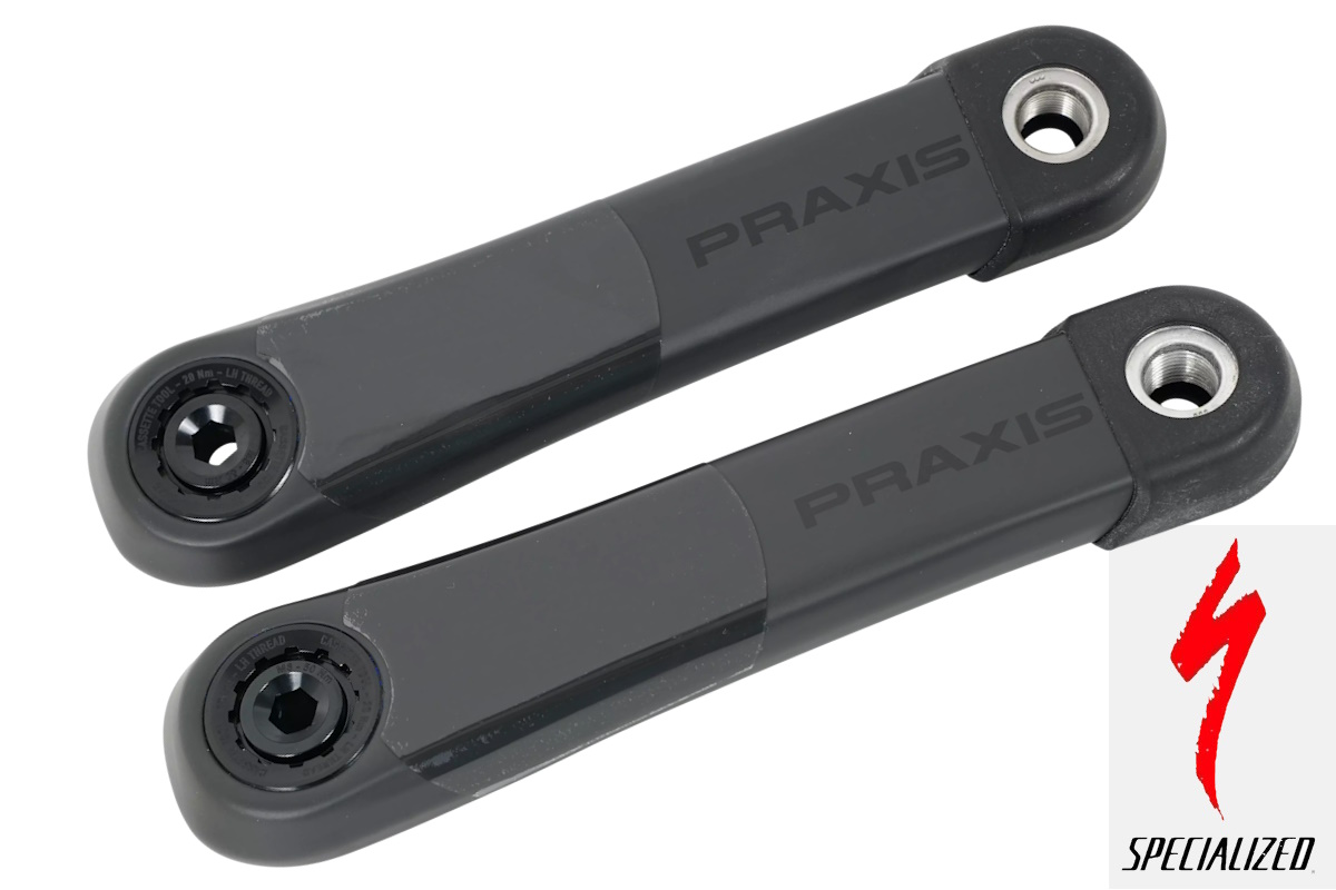 Juego de bielas original para Specialized Turbo Levo SL / Kenevo SL (SRAM DUB o Praxis M30), longitudes 165/170/175 mm, compatible con motores SL 1.1 y SL 1.2.