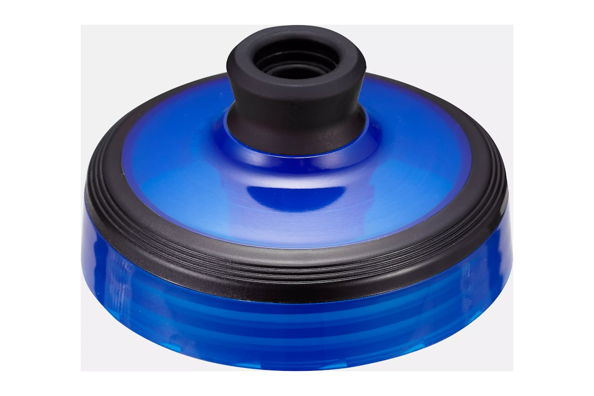 Tapa bidón Specialized OMNI Cap Blue con válvula auto-sellante antigoteo y agarre de goma