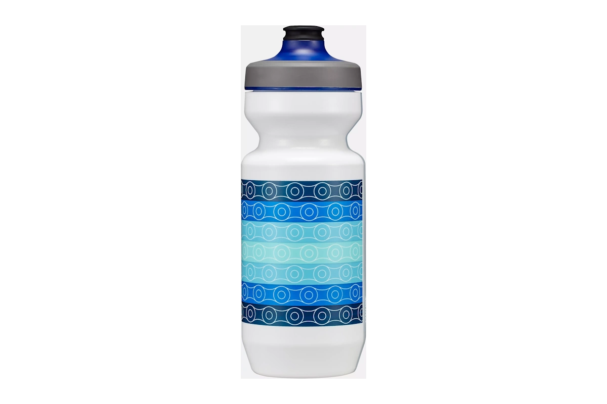 Bidón Specialized Purist WaterGate 22oz Chains (44223-2221) con interior Purist anti-sabores y válvula Heart Valve™ anti-fugas