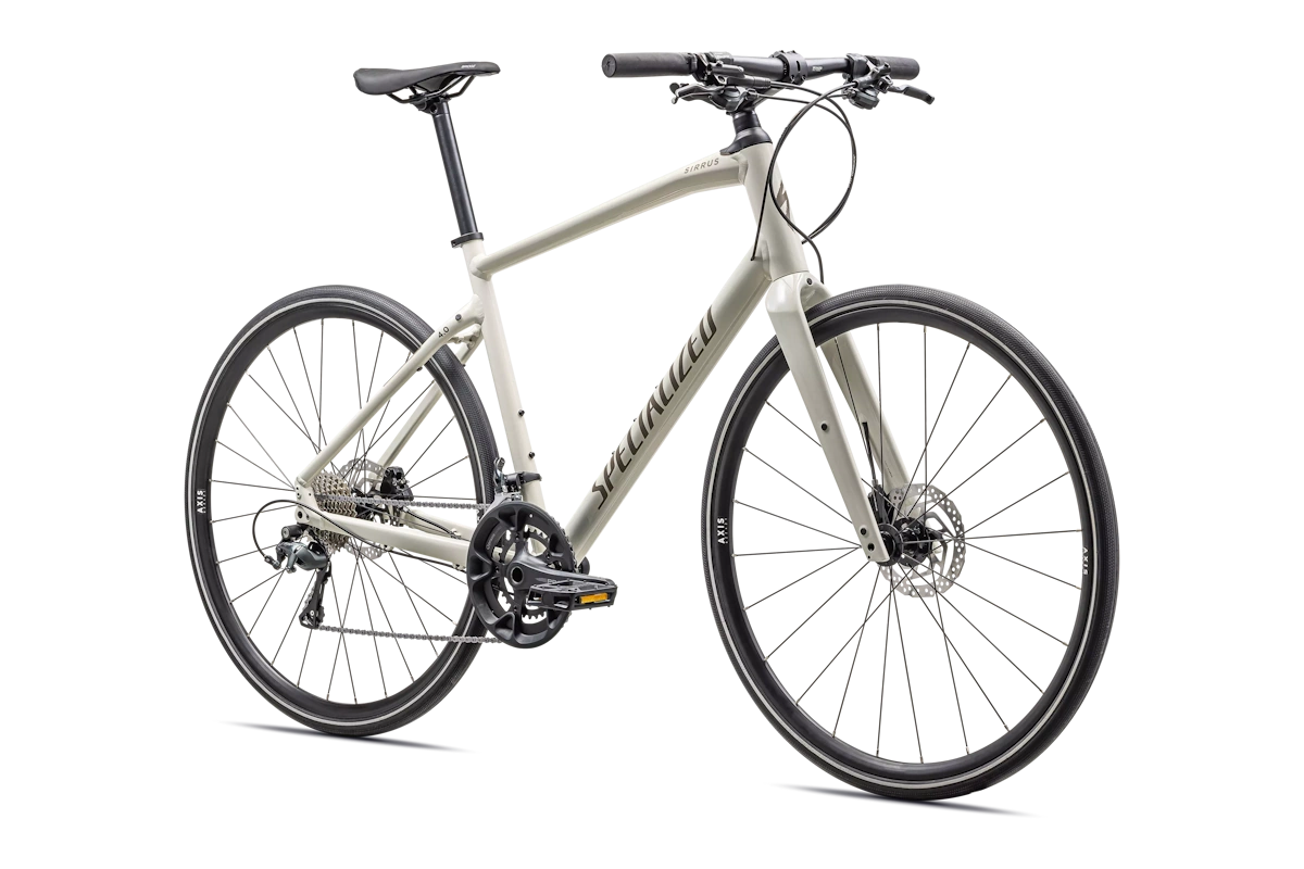 Bicicleta fitnes tierra asfalto con cuadro de aluminio y frenos de disco marca premium Specialozed Sirrus 4