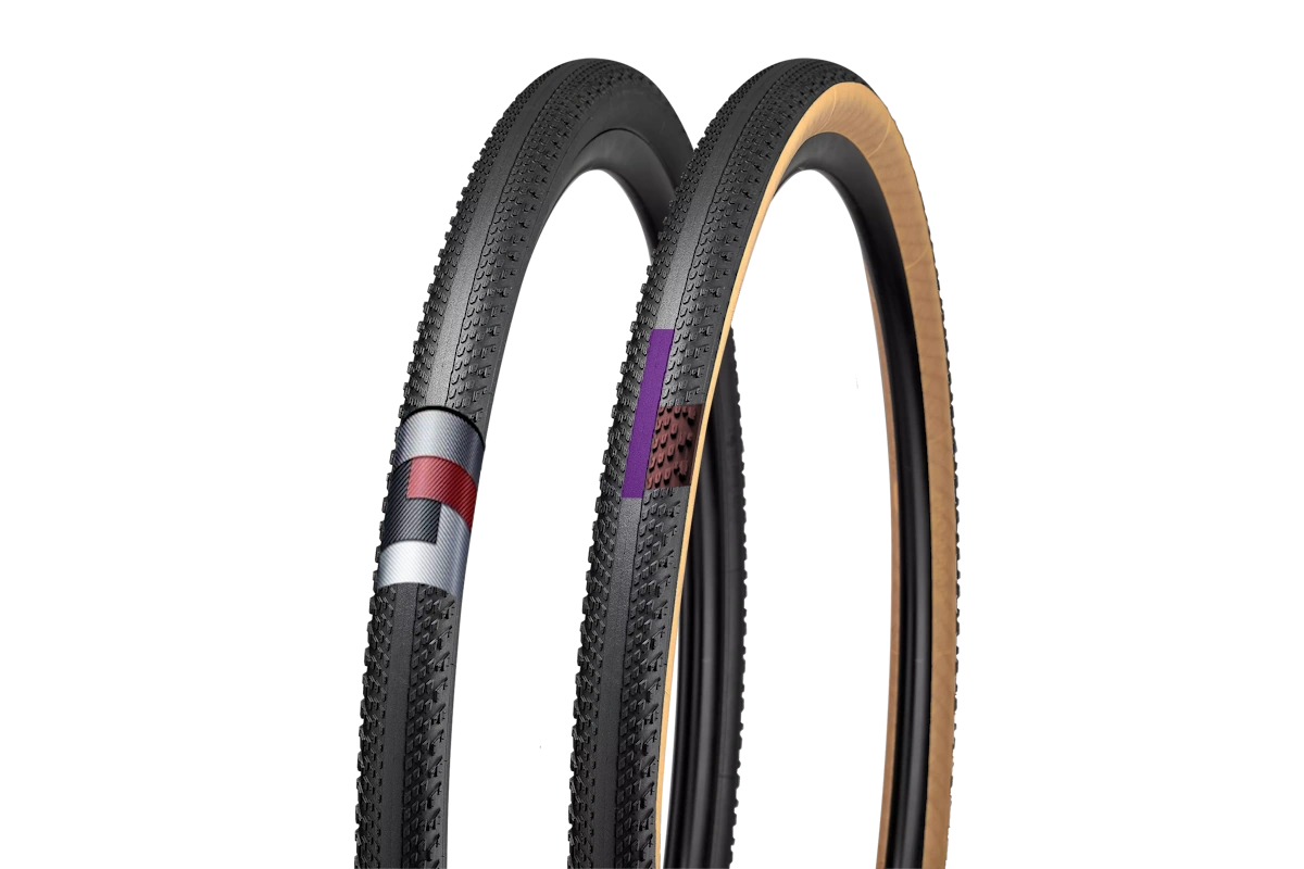 Neumático Specialized Pathfinder TLR (2027) para gravel rápido en terreno compacto. GRIPTON T2/T5, carcasa TLR 3 capas 60TPI y medidas 700x35 a 700x50.