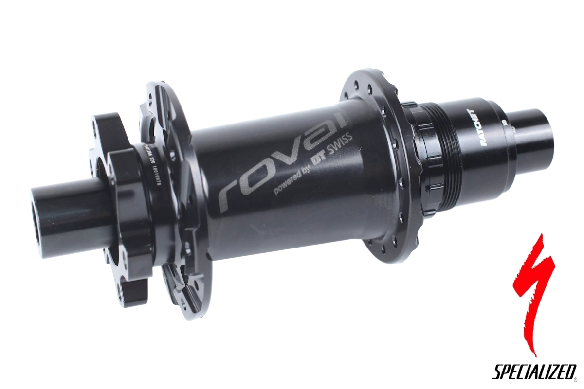 Compra el buje trasero Roval S192800007 para ruedas Traverse MY19. Medida 148x12 mm, 28H J-bend, rotor 6 tornillos, núcleo SRAM XD y Star Ratchet.