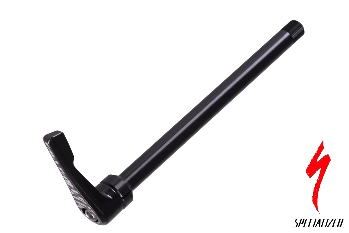Compra el eje pasante trasero Specialized S140200001 para buje 142x12 mm. Longitud 175 mm, rosca M12x1.0P y palanca de posición fija para MTB compatibles.