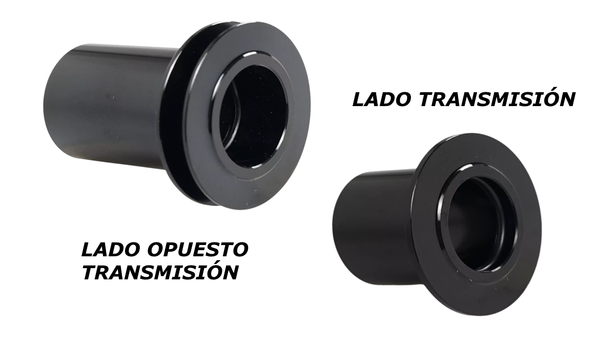 Descubre qué tapa de extremo necesitas para tu buje trasero Roval 12x142 o 12x148. Guía clara entre la referencia del lado transmisión y la del lado opuesto. Disponible en www.thebike.es