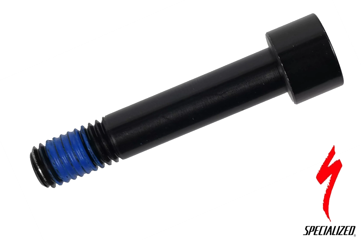 Compra el tornillo delantero de amortiguador Specialized S160500006 para cuadros Alloy FSR 2016-2018. Medida M8x1.25P x 43 mm en aleación.
