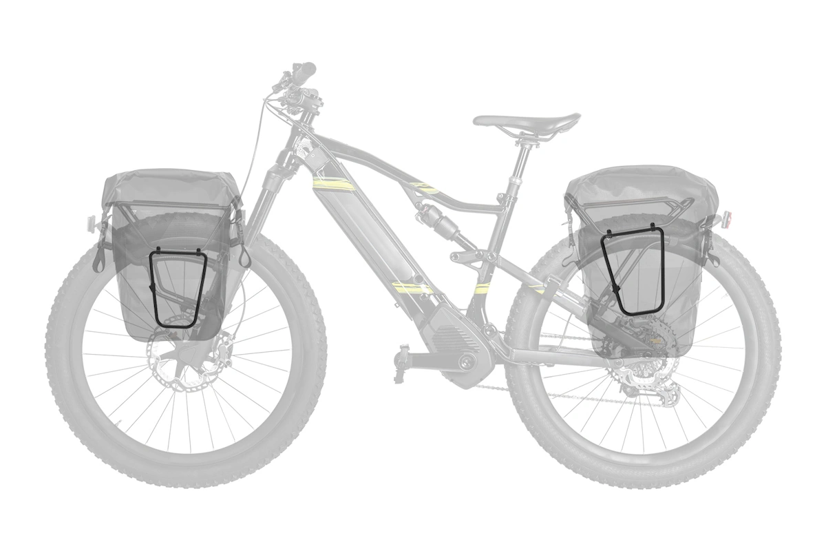 Marco lateral aluminio Topeak TetraRack Side Frame Set - accesorio estabilizador alforjas compatible TetraRack M1 M2 M2L R1 R2