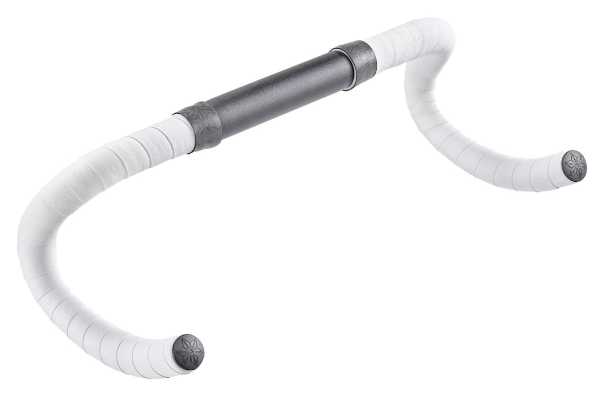 Cinta de manillar Supacaz Suave blanca con espuma EVA y diseño premium