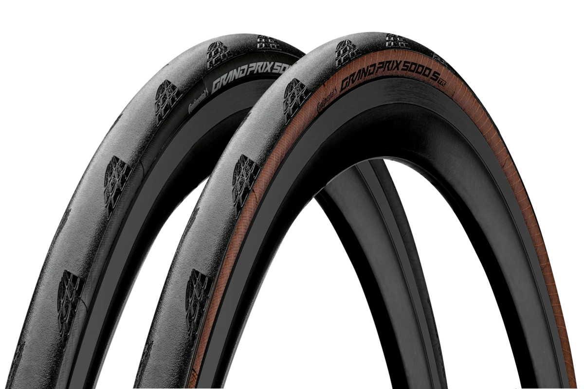 Continental Grand Prix 5000 S TR combina BlackChili, LazerGrip y Vectran Breaker en un neumático tubeless ready para carretera. Disponible en 25, 28, 30, 32 y 35 mm