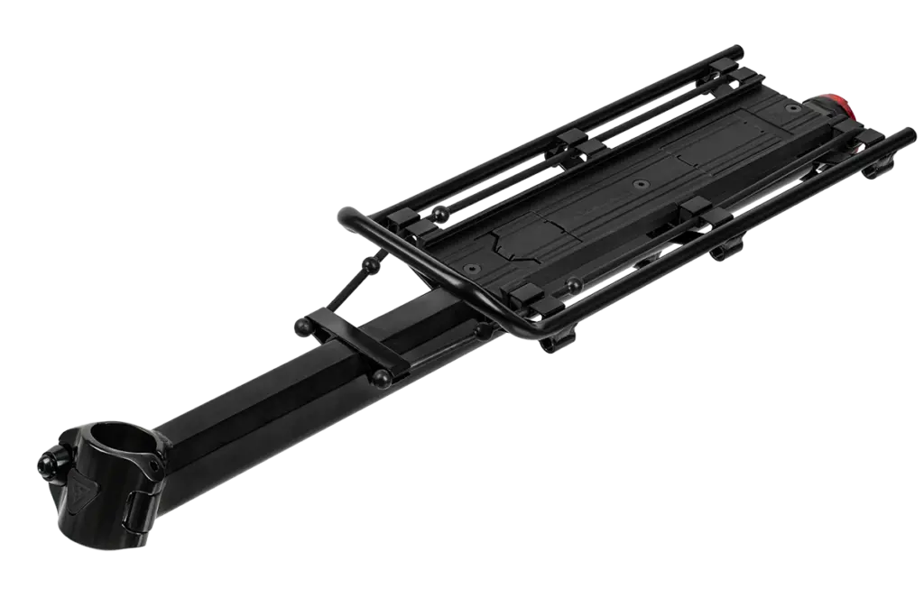 Portabultos tija Topeak MTX BeamRack II E-Type negro aluminio para cuadros S y M - MTX QuickTrack compatible MTB 29 gravel