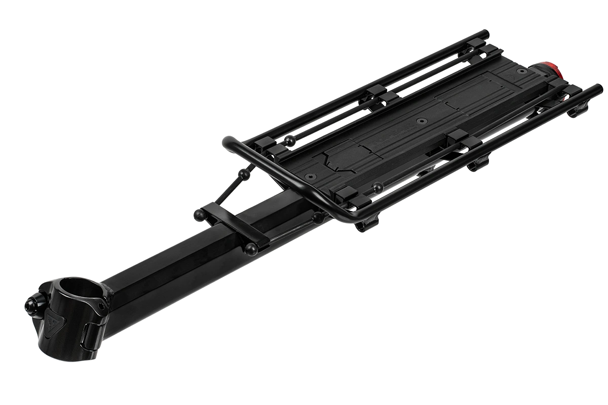 Portabultos tija Topeak MTX BeamRack II E-Type negro aluminio para cuadros S y M - MTX QuickTrack compatible MTB 29 gravel
