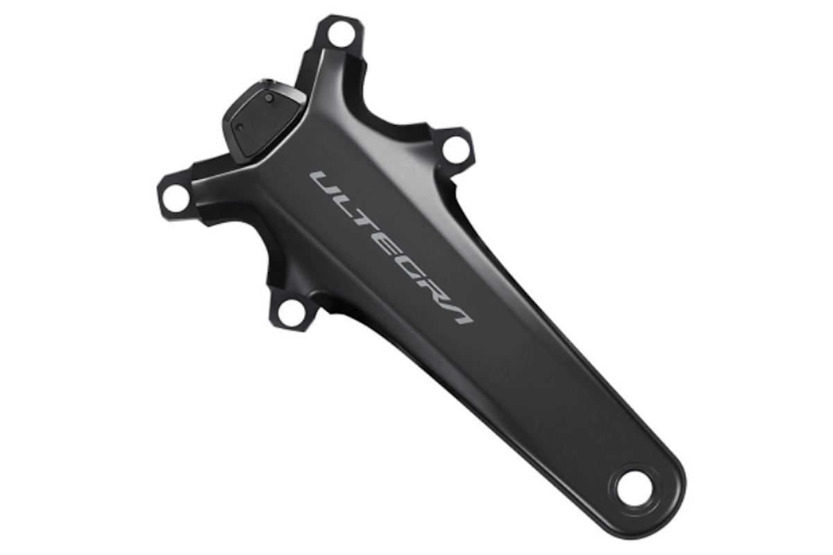 Bielas Shimano Ultegra FC-R8100-P con potenciómetro integrado para carretera de 12 velocidades en color negro