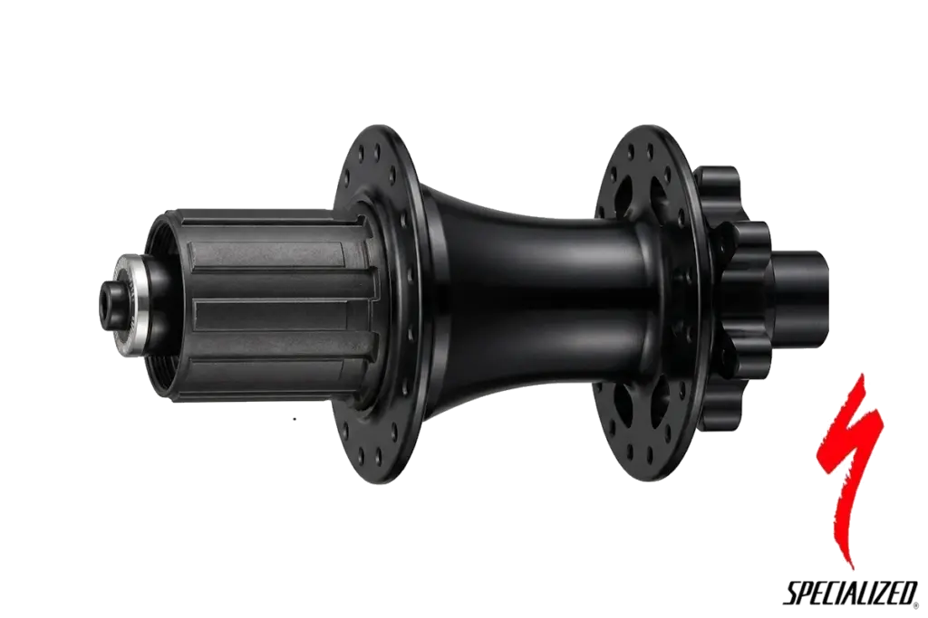 Buje trasero HiLo Specialized eje pasante 142x12mm disco 32H J-bend cuerpo Shimano HG rodamientos sellados S132800005