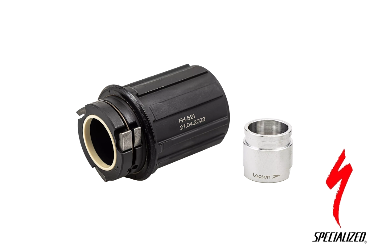 Cuerpo buje libre Shimano HG 10 velocidades Specialized HiLo con tapa roscada repuesto original S232100002