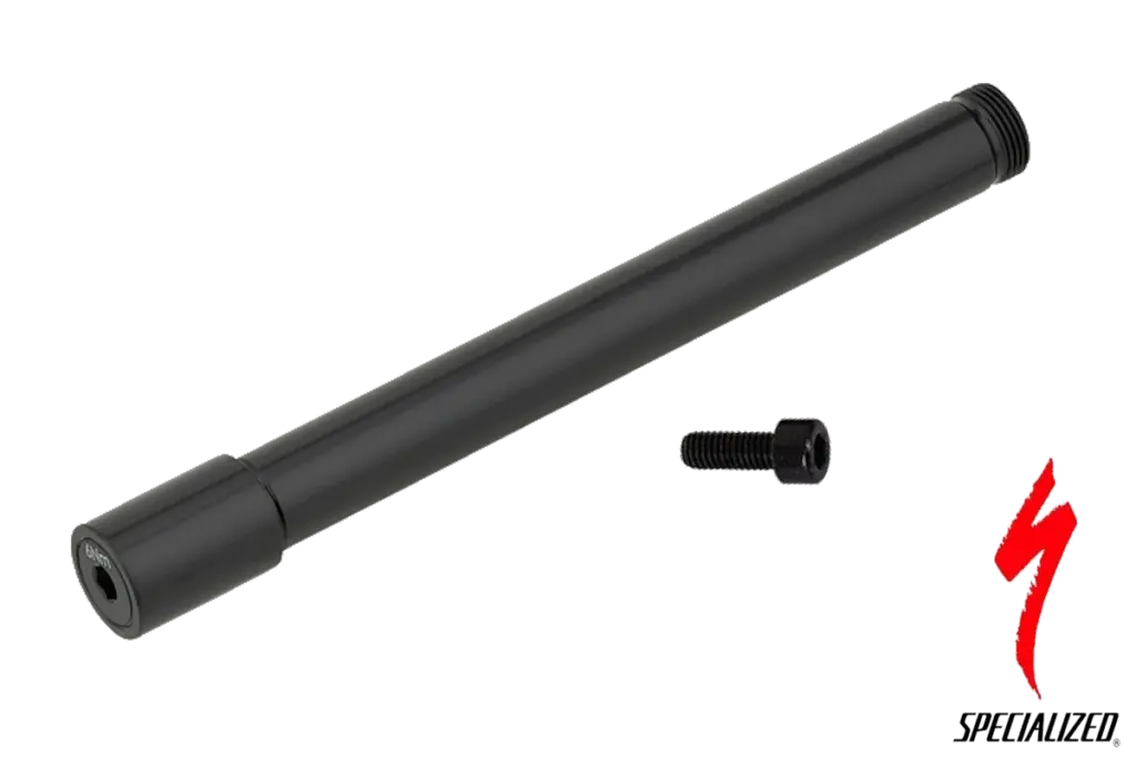 Eje pasante delantero 110x15mm Boost con cabeza Allen 5mm para horquilla Öhlins RXF36. Par 6 Nm. Compatible con Stumpjumper, Enduro y Fuse S-Works 2017–2019. Repuesto original Specialized SKU S174200028.